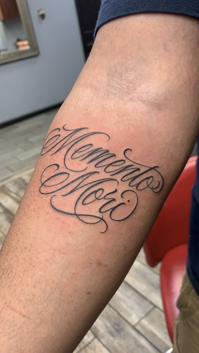 Minimal Cursive Memory Tattoo Tattoo Design