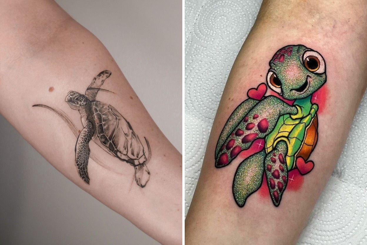 Sea Turtle Tattoo Ideas With Striking Visual Contrast Featured Lookbook Collage
