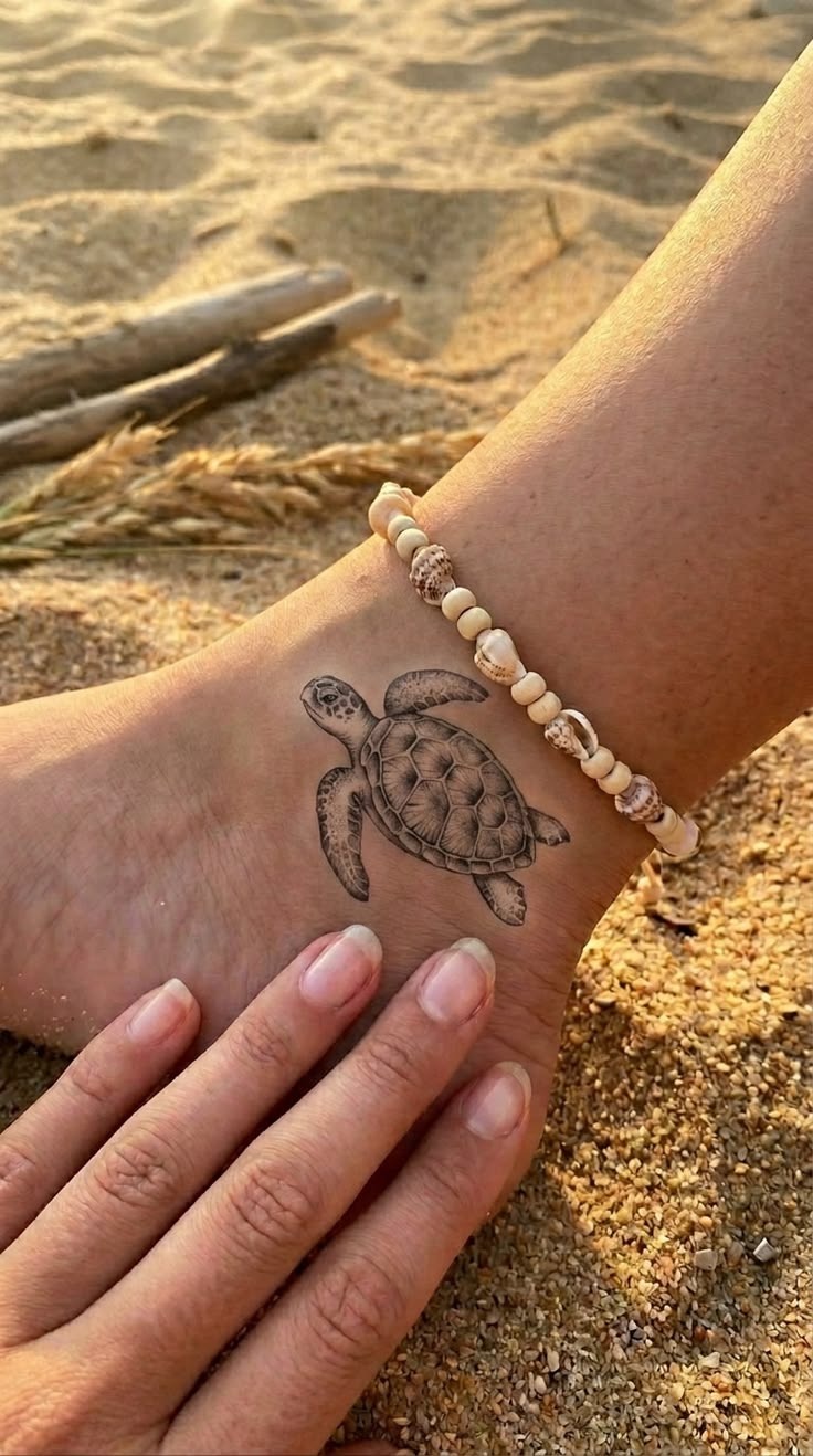 Motion Sketch Sea Turtle Tattoo Tattoo Design