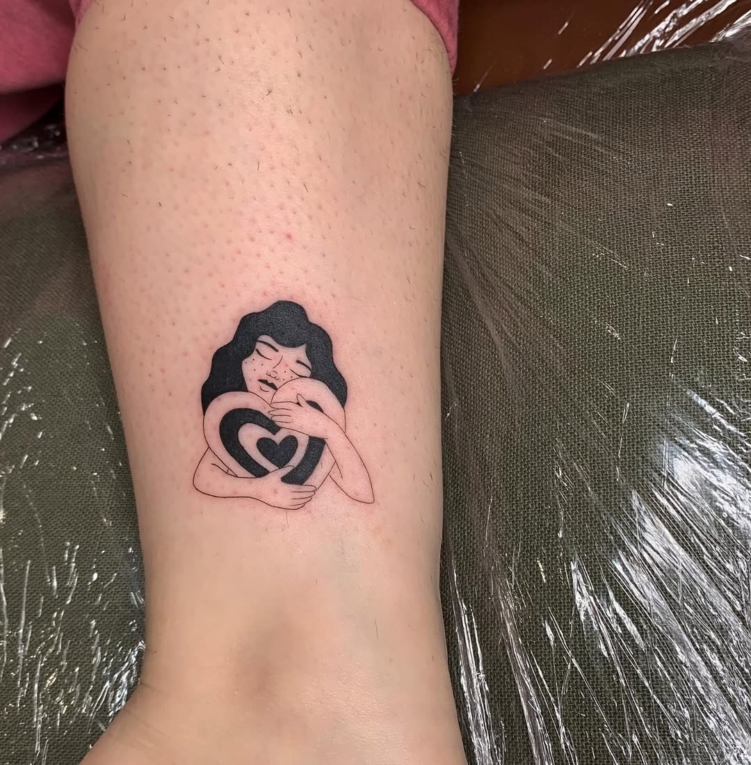 Embrace Yourself with This Heartfelt Tattoo Tattoo Design