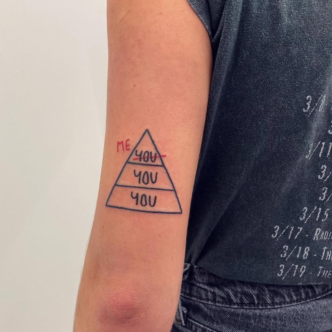 Embrace Yourself with this Triangle Tattoo Tattoo Design