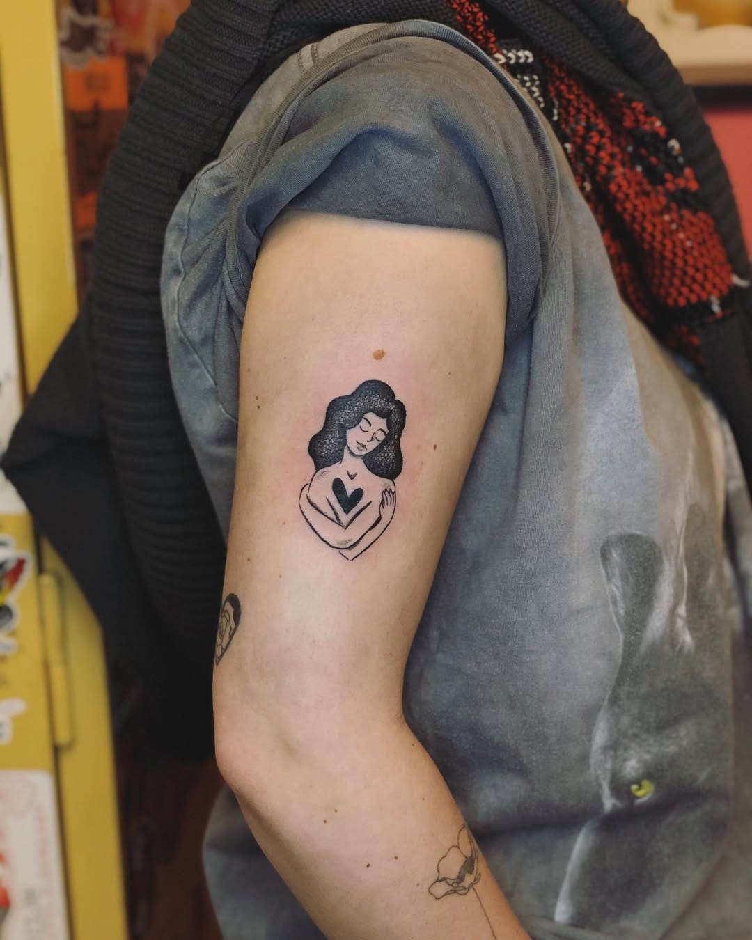 Empowering self-love tattoo on the inner arm Tattoo Design