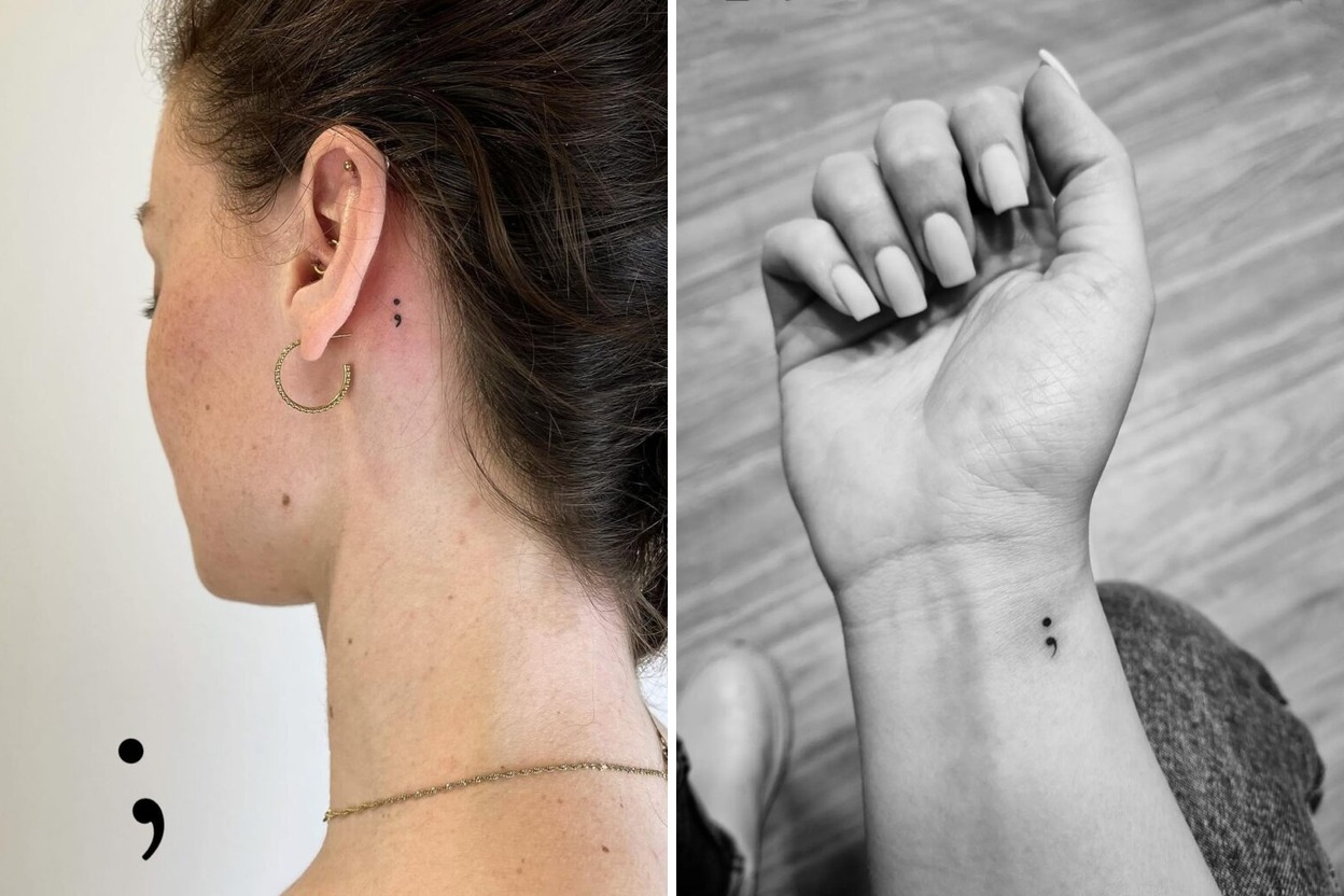 58+ Semi Colon Tattoo Ideas To Signify Your Story Continues Featured Lookbook Collage