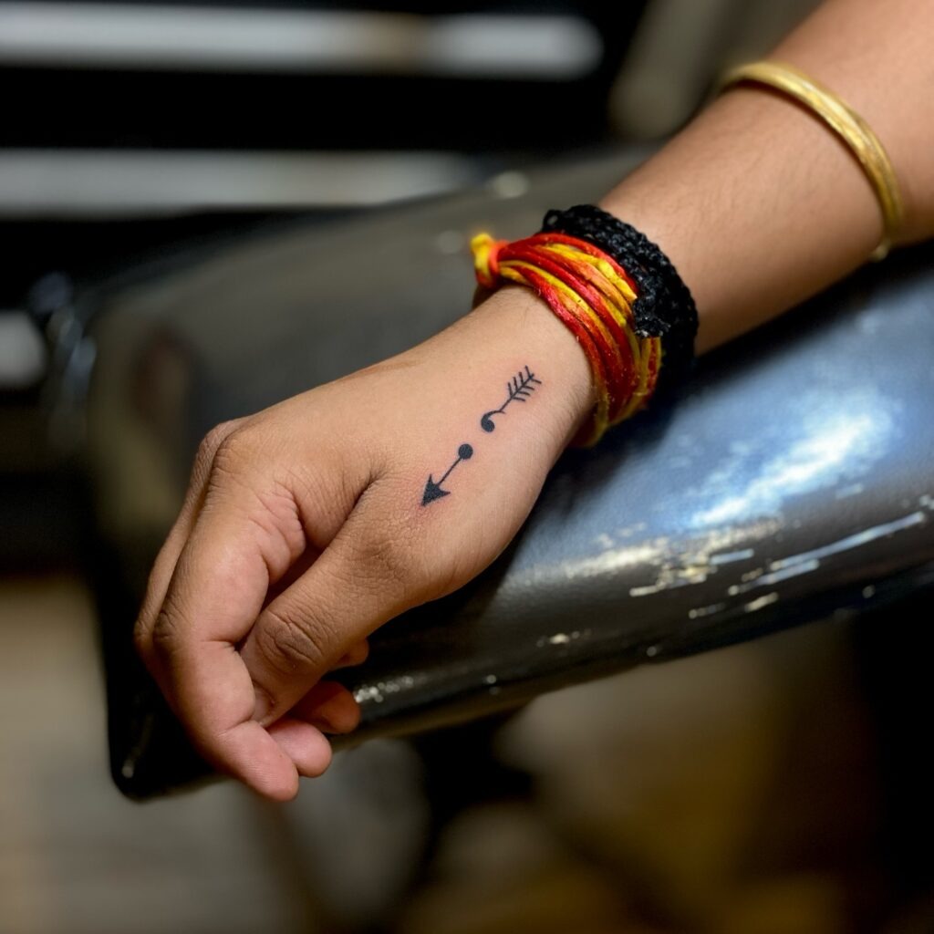 Floral Semi-Colon Tattoo Tattoo Design