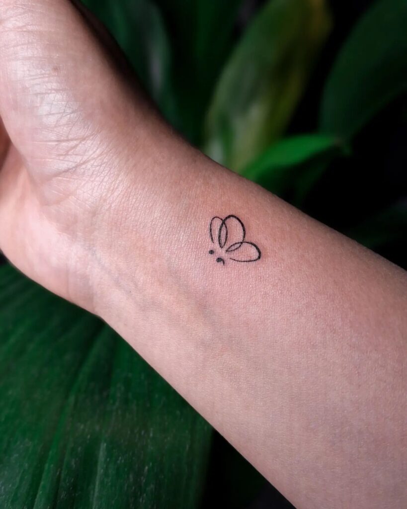 Minimalist Semi-Colon Wrist Tattoo Tattoo Design