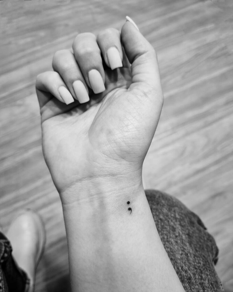 Simple Semi Colon Tattoo Ideas Tattoo Design