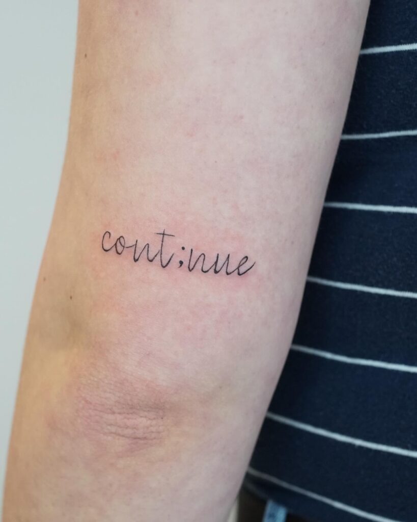 Survivor’s Semi-Colon Tattoo Tattoo Design