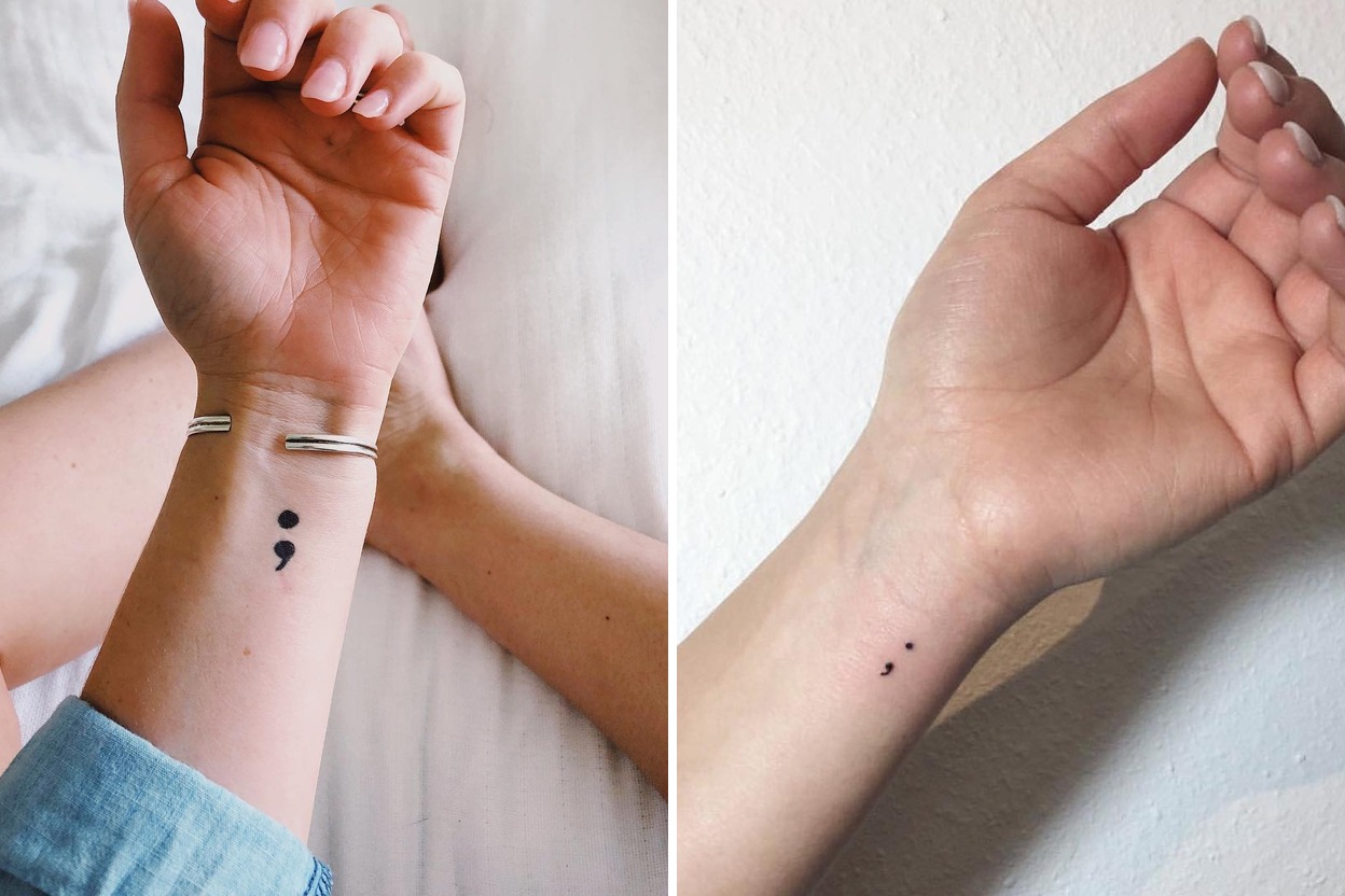 28+ Semicolon Tattoo Ideas For Timeless and Meaningful Ink Featured Lookbook Collage