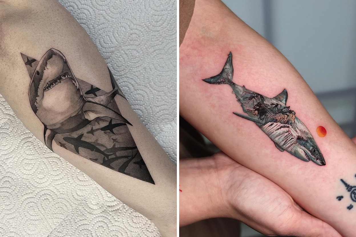 62 Inspiring Shark Tattoo Ideas For Your Next Ink Featured Lookbook Collage