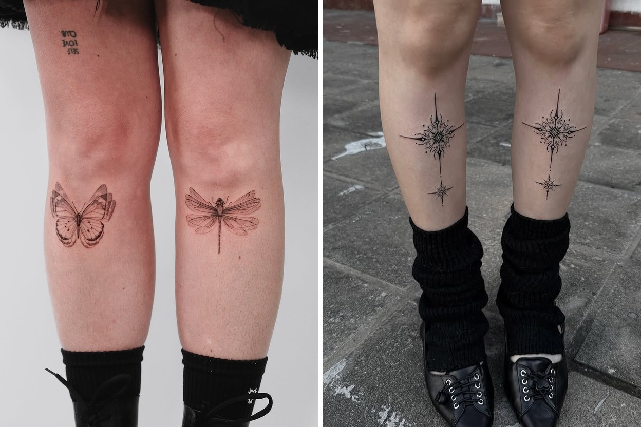 32+ Shin Tattoo Ideas That Stand Out with Effortless Elegance Featured Lookbook Collage