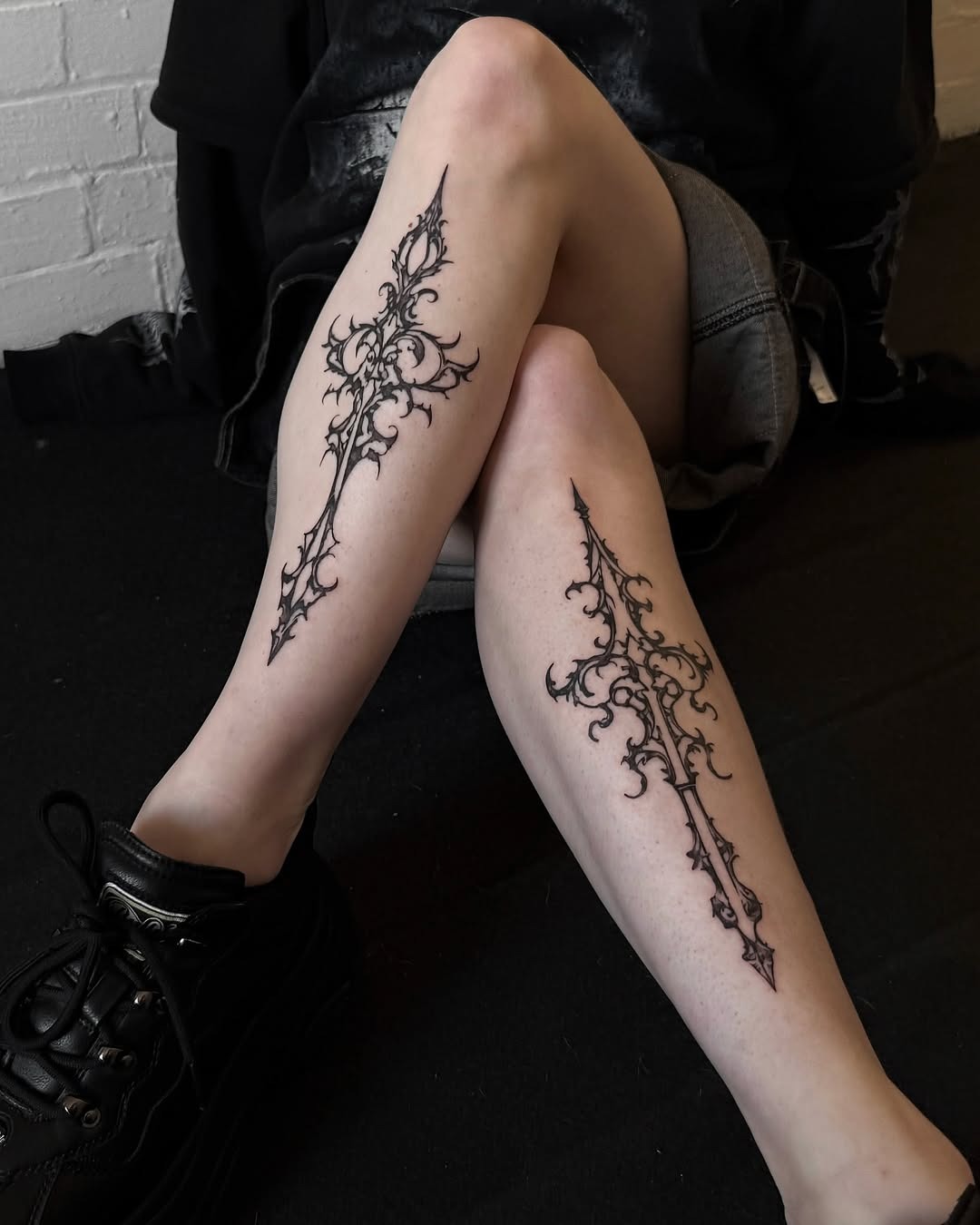 Intricate cross tattoos with gothic vibes Tattoo Design