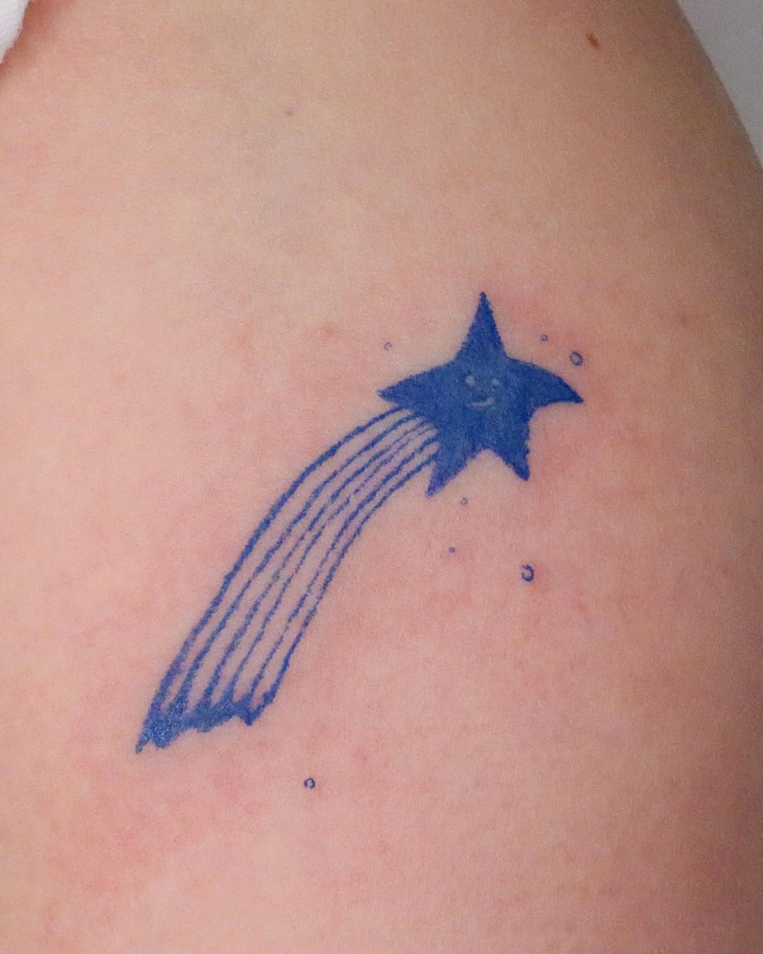 Charming Blue Shooting Star Tattoo Design Tattoo Design