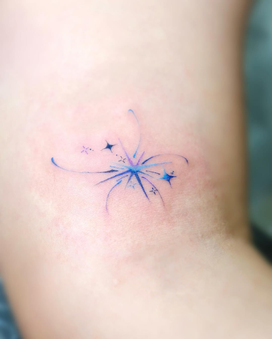 Dreamy and whimsical shooting star tattoo design Tattoo Design