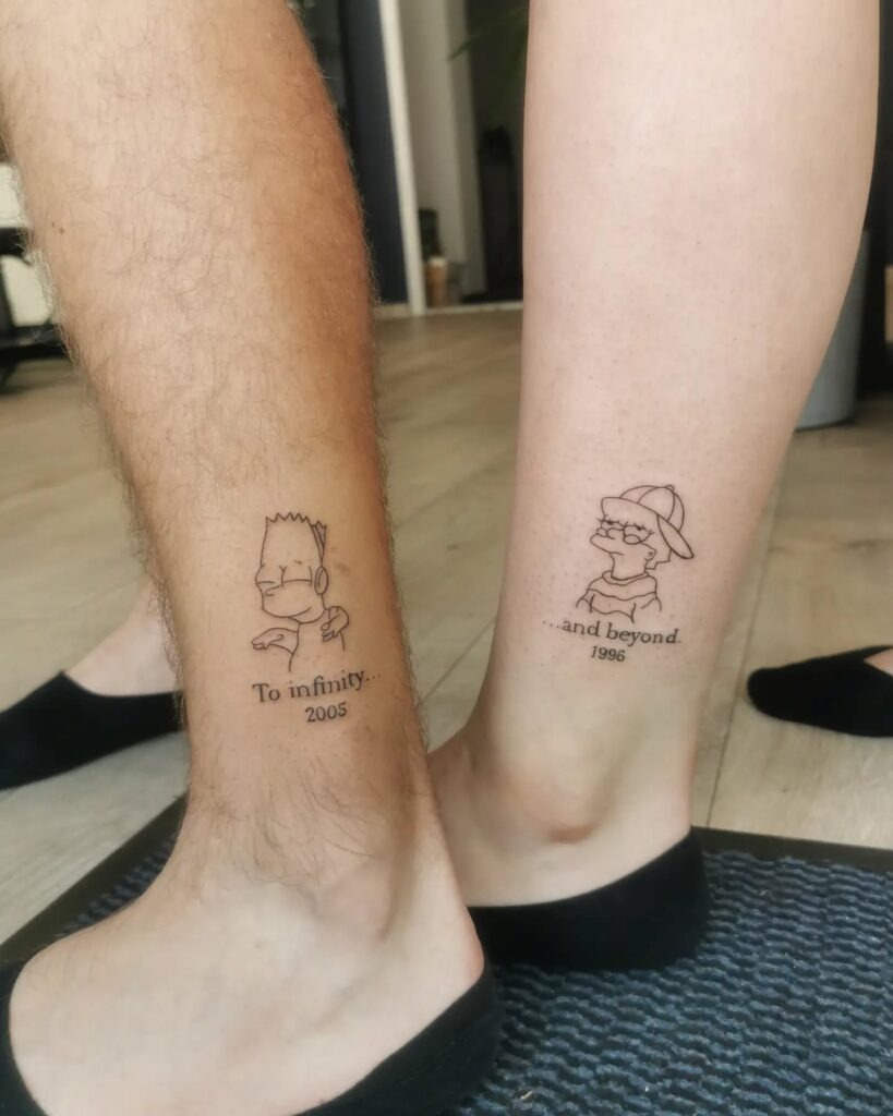 "To Infinity and Beyond" Matching Tattoos Tattoo Design