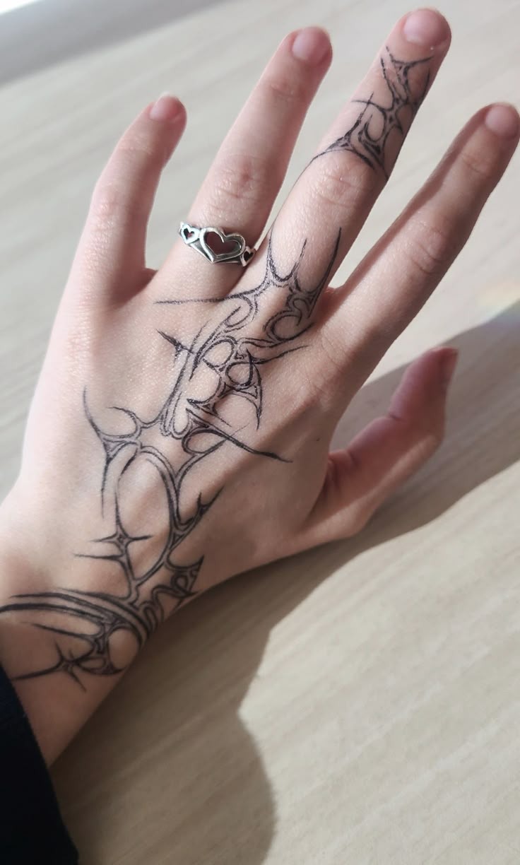 Arcane Script Arm Pair Tattoo Design