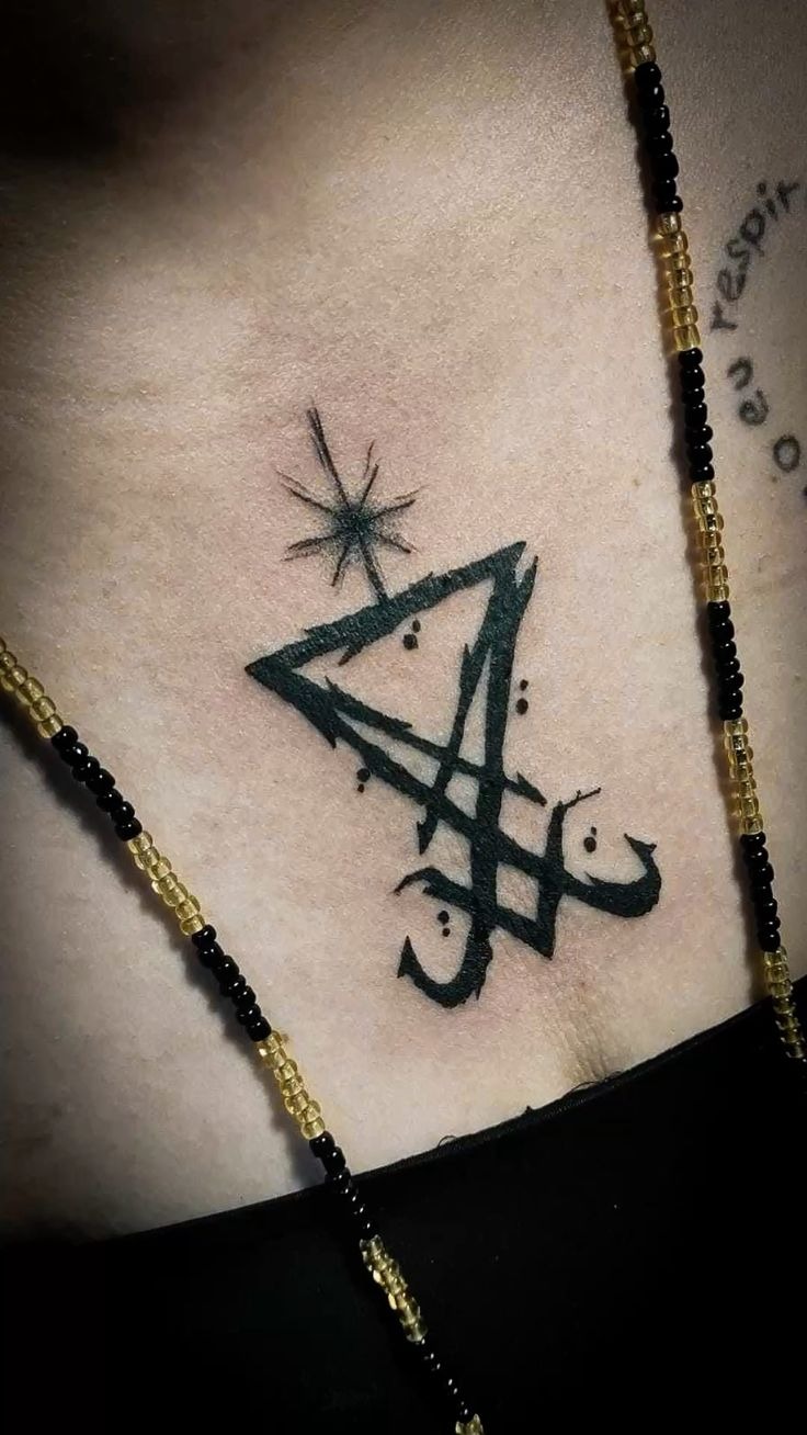 Blade-Line Forearm Sigil Tattoo Design