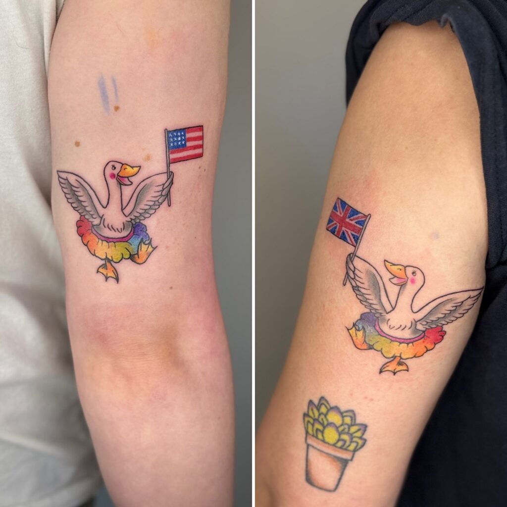 International Pride Geese Matching Tattoos Tattoo Design