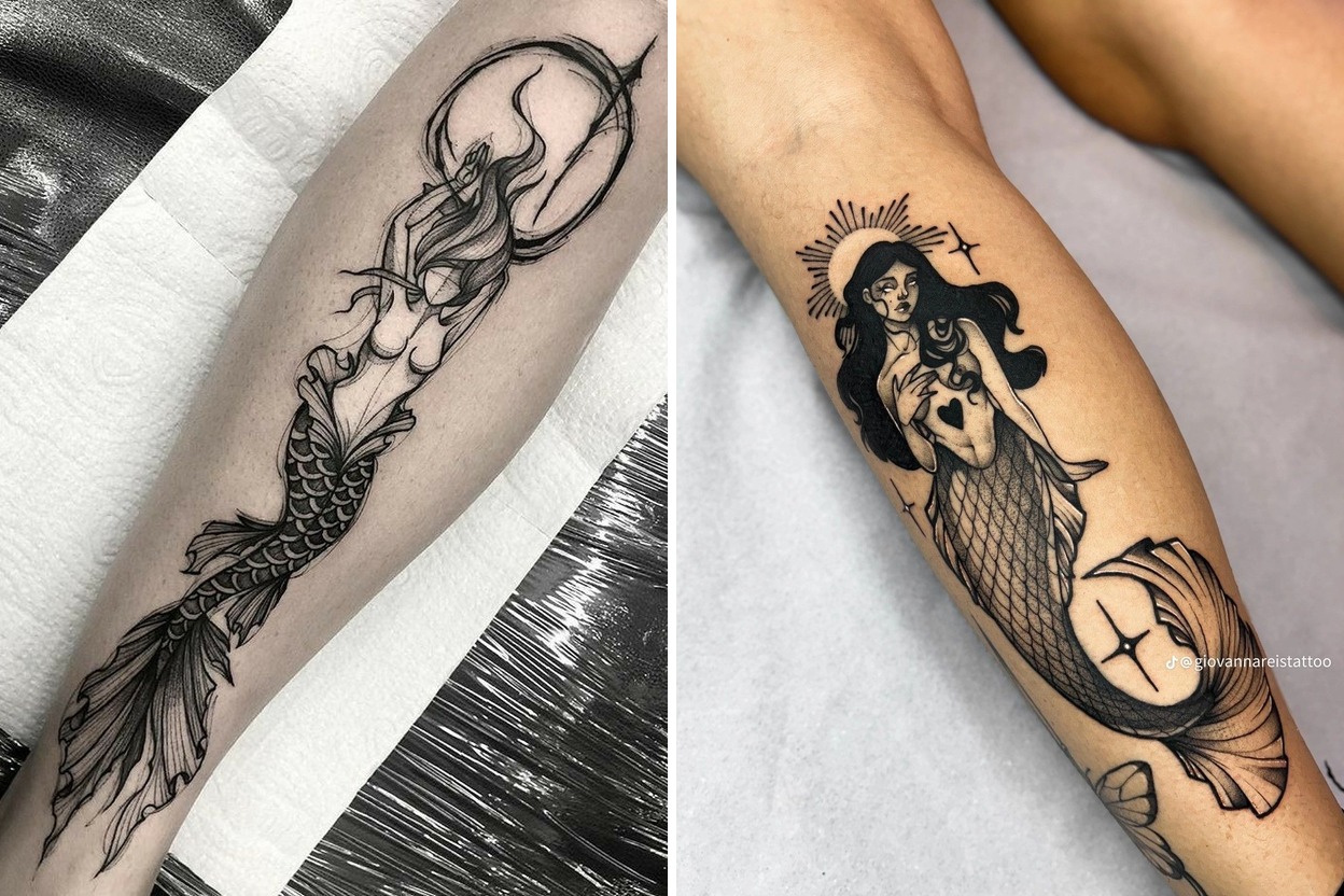 23+ Siren Tattoo Ideas That Feel Mysterious Powerful and Beautifully Timeless Featured Lookbook Collage