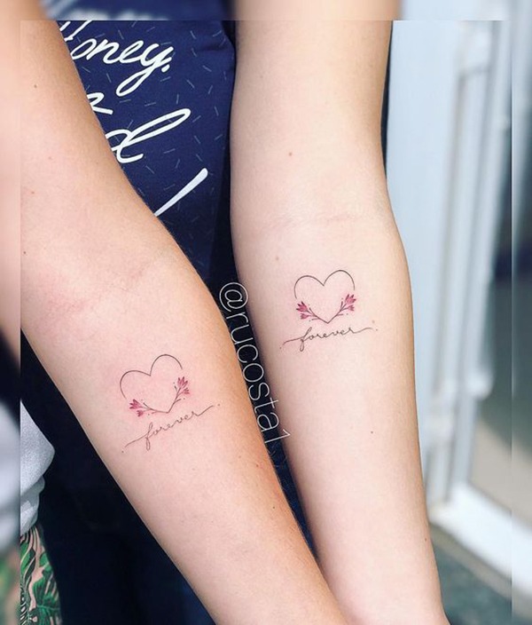 Beautiful Flower Heart Tattoo Design Tattoo Design