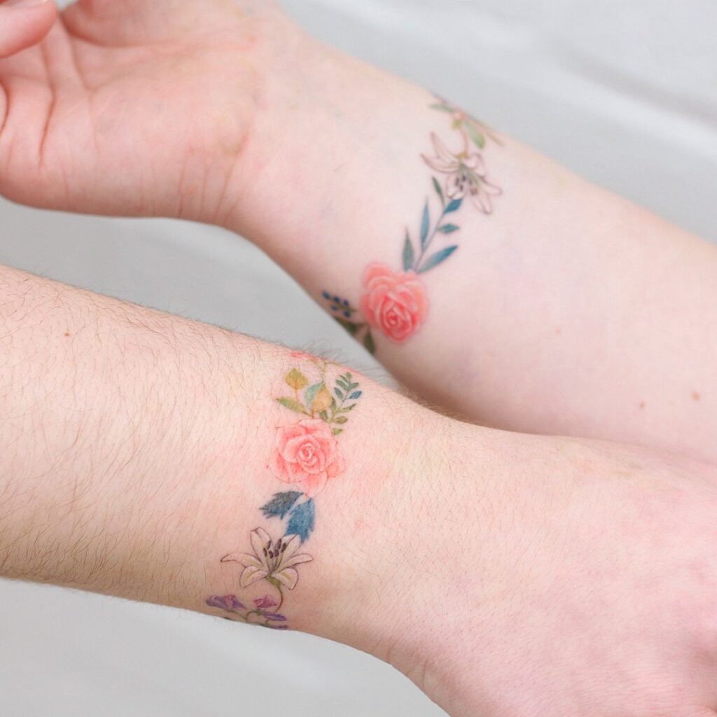 Delightful Ducks Tattoo Design
