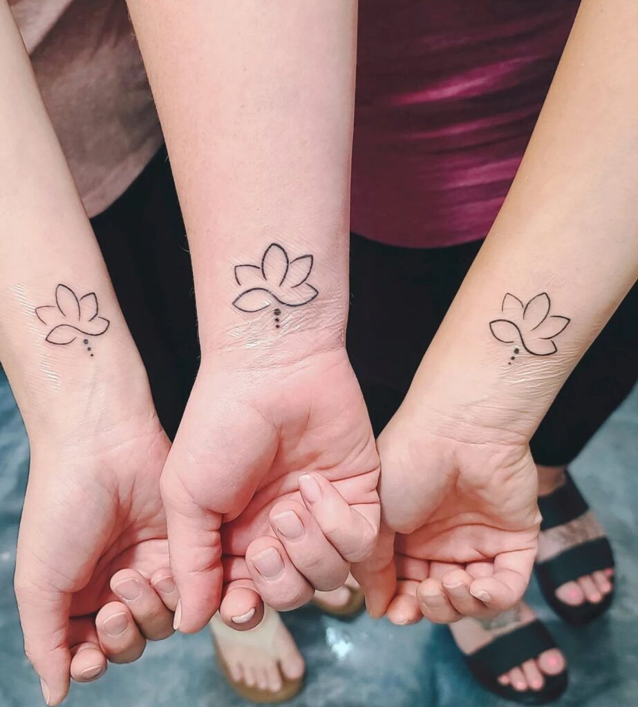 Interlinked Hearts Tattoo Design
