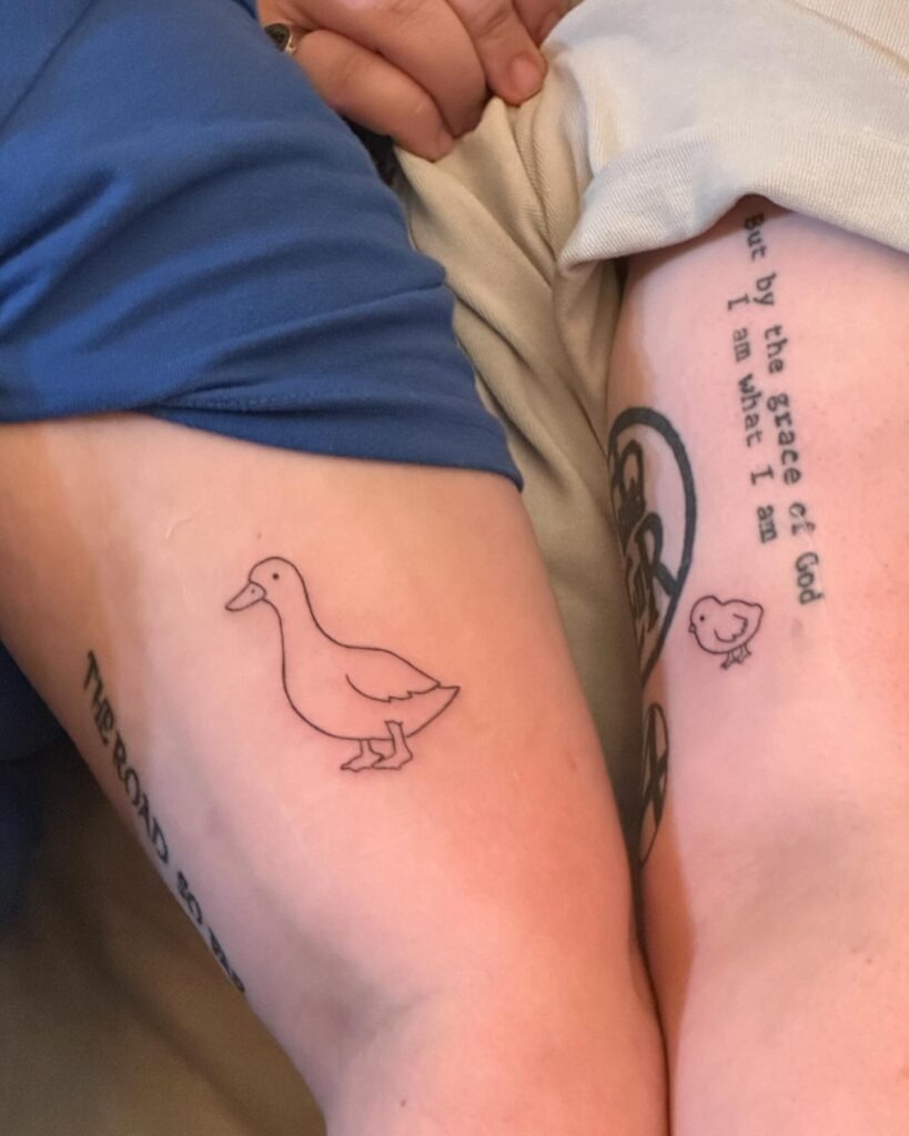 Linked Hearts Tattoo Design