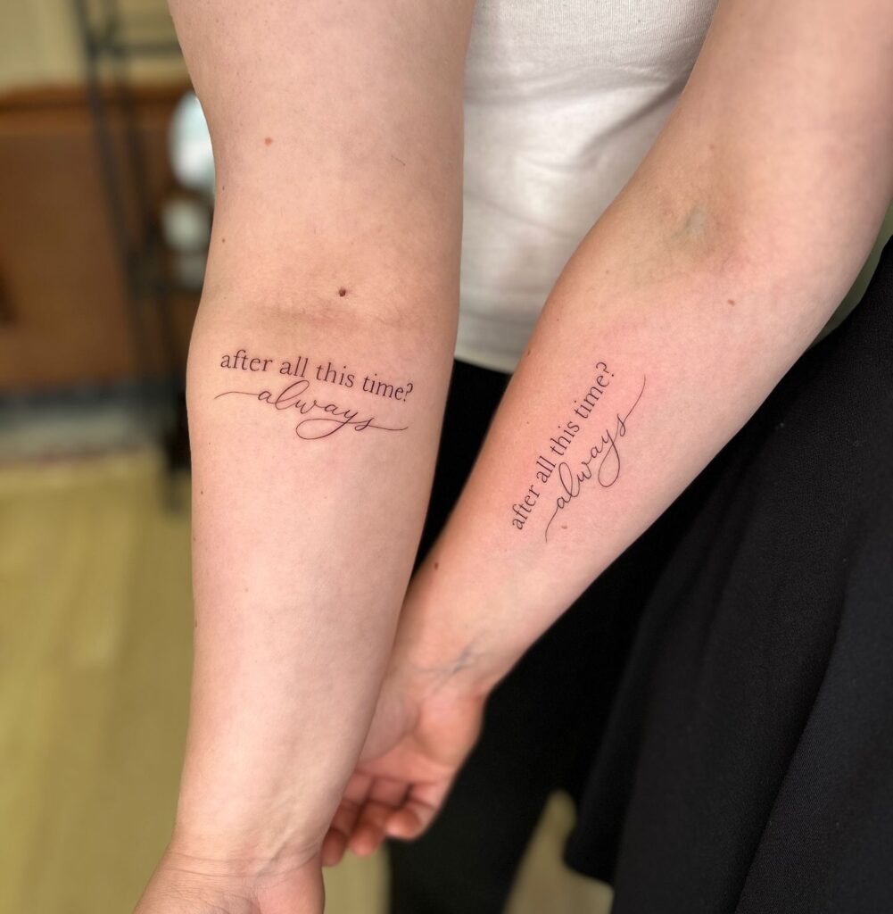Matching Sisters Tattoo Ideas Tattoo Design
