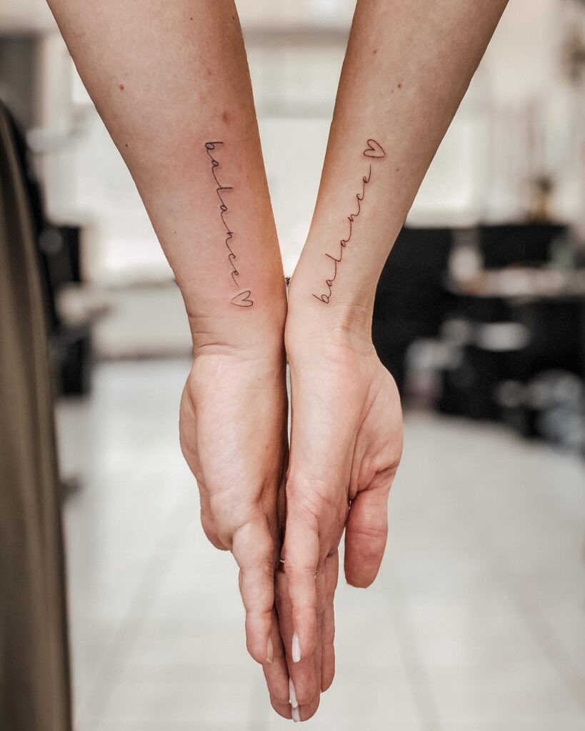 Sisterly Promise Tattoo Design