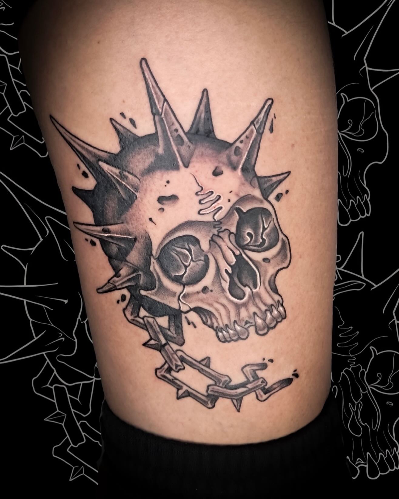 Bleeding Eye Skull Tattoo Tattoo Design