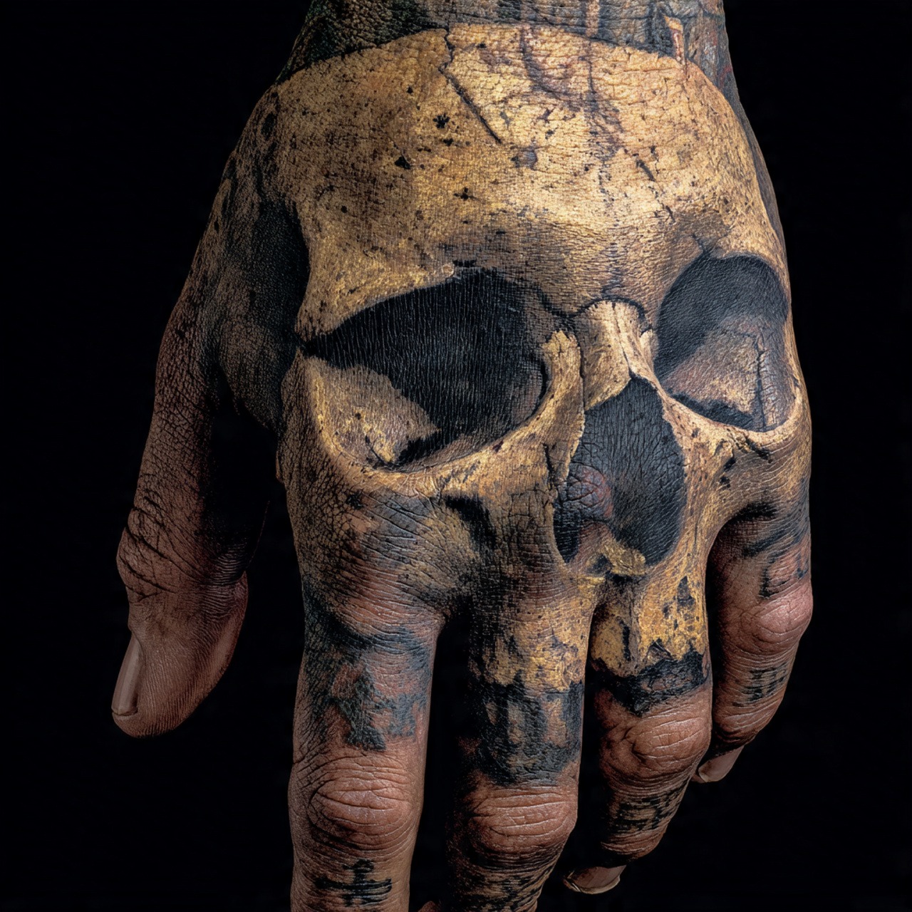 Cracked Skull Ankle Tattoo Tattoo Design