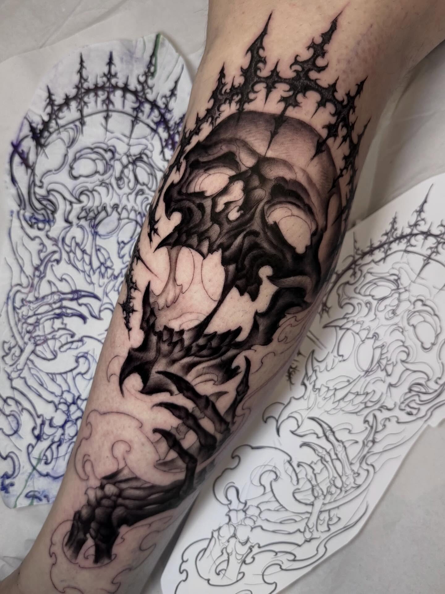 Hand Skull Tattoo Tattoo Design