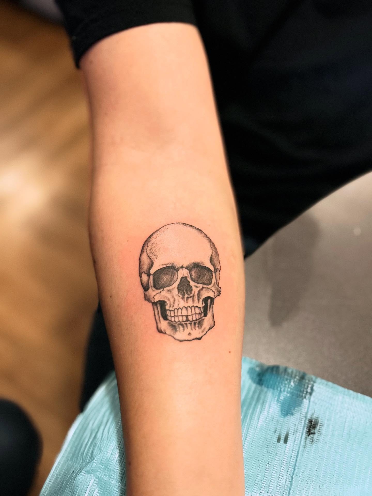 Melting Skull Tattoo Tattoo Design