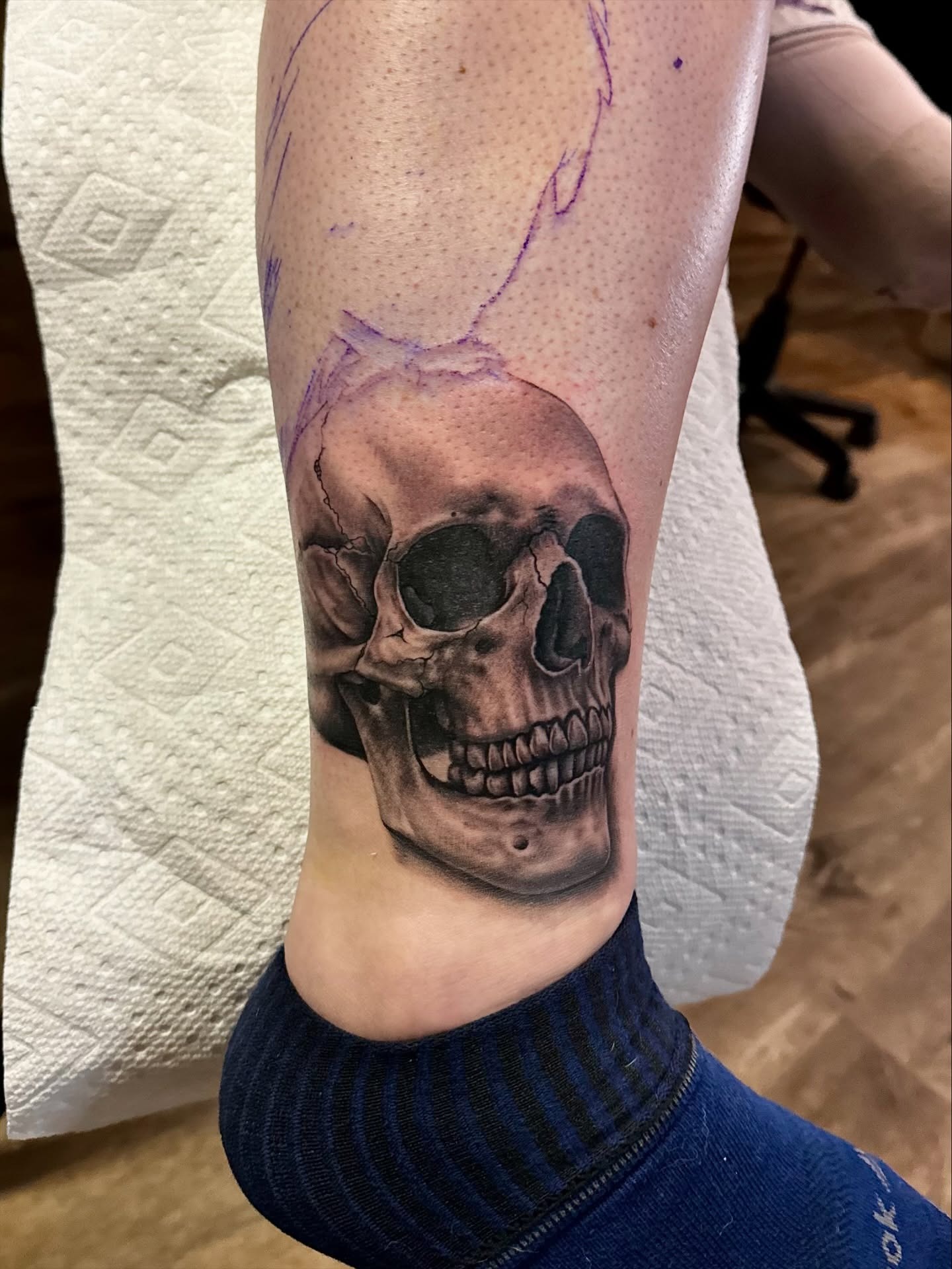 Smoking Skull Tattoo Tattoo Design