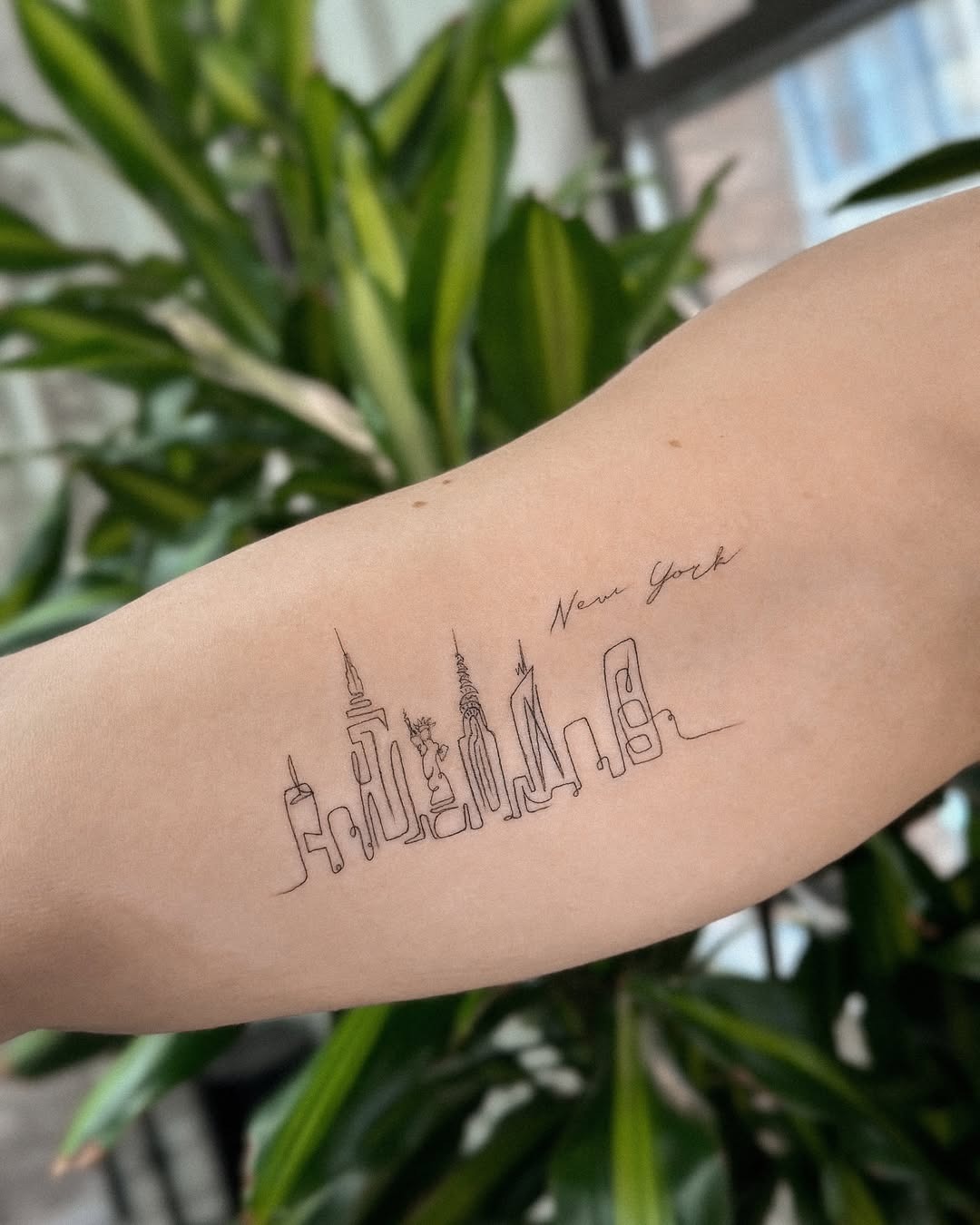 Minimalistic New York Skyline Tattoo Design Tattoo Design