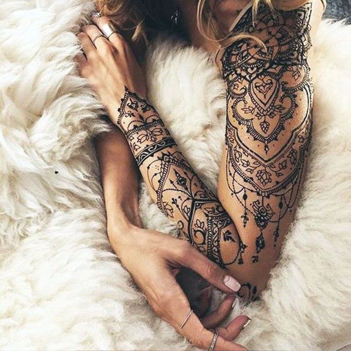 Jewelry Style Multisection Linework Sleeve Tattoo Tattoo Design