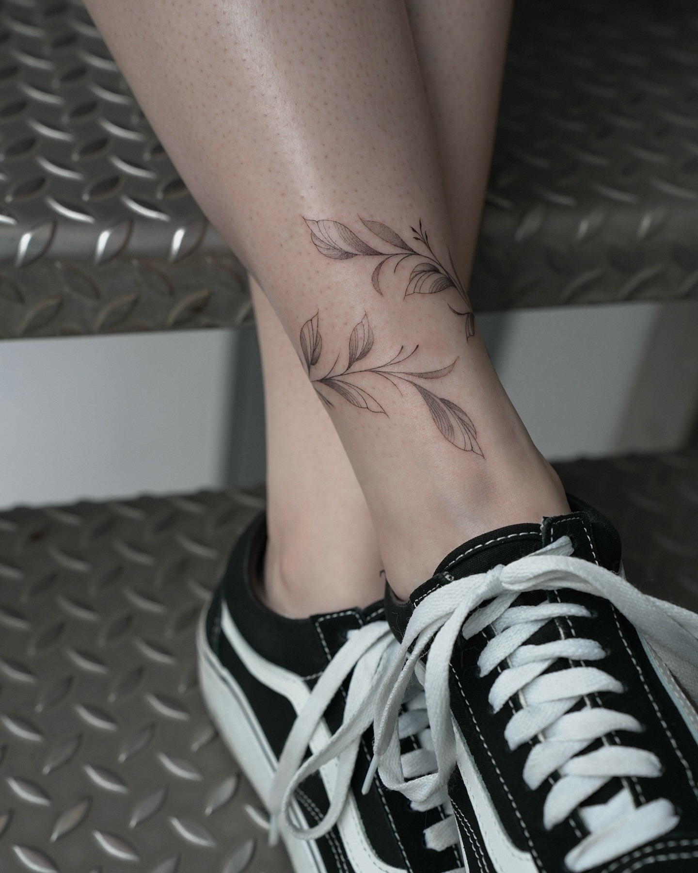 Split Leaf Vine Anklet Tattoo Tattoo Design