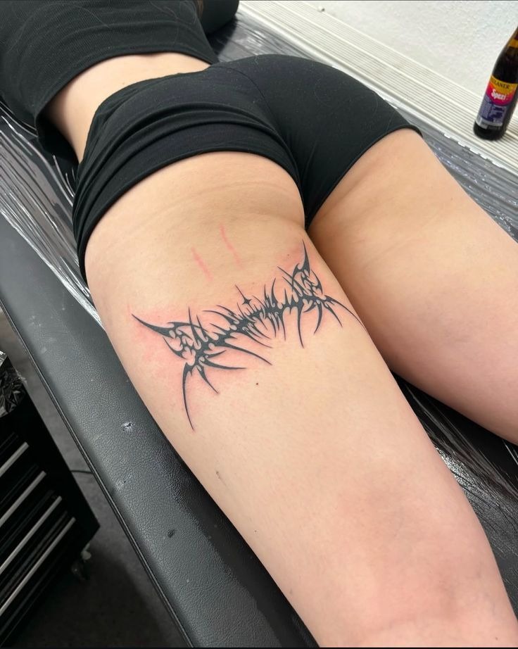 Cathedral Lace Panel Tattoo Design
