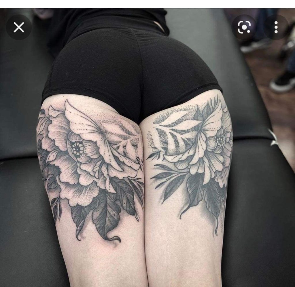Matching Butterfly Duo Tattoo Design