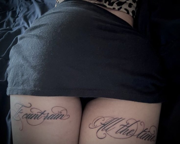 Ornamental Vertical Design Tattoo Design