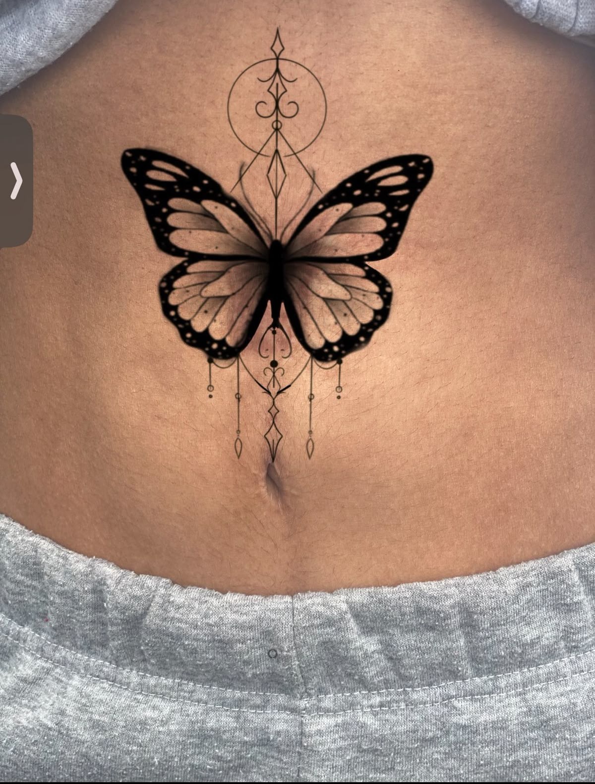 Butterfly Centerpiece Design Tattoo Design