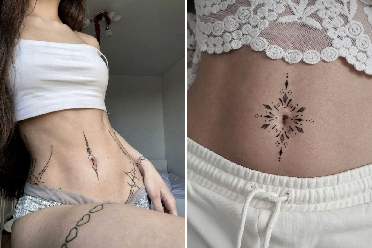 24+ Small Belly Button Tattoo Ideas That Feel Bold Feminine and Completely You Featured Lookbook Collage