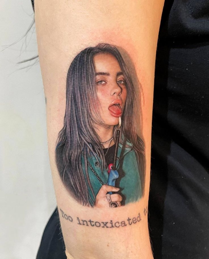 Billie with a Lighter: Provocative, Powerful, Punk Tattoo Design