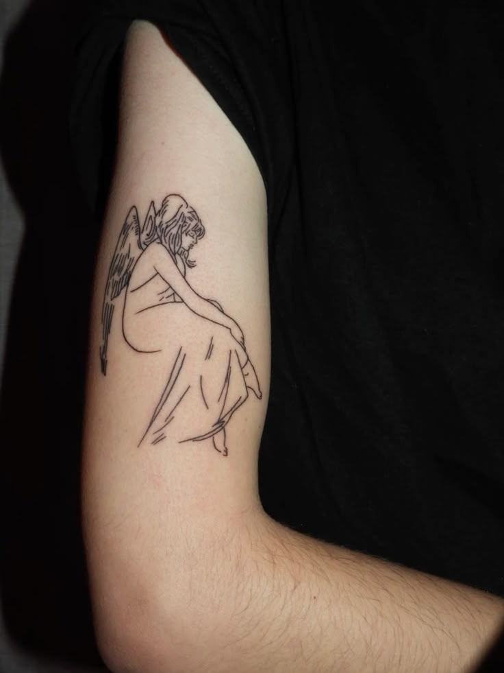 Sketch of Sadness: Billie in Solitude Tattoo Design