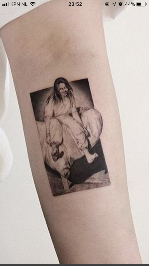 Under the Bed: Nightmarish Realism Tattoo Design