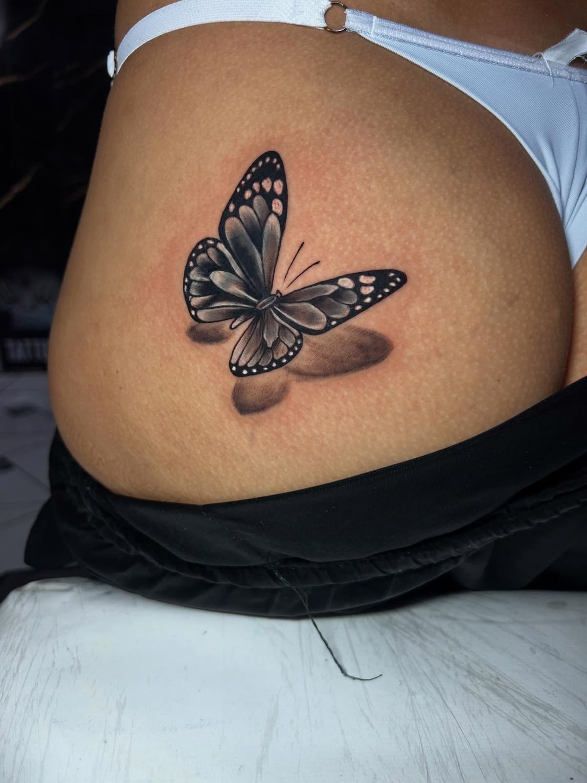 Botanical Vine Hip and Butt Tattoo Tattoo Design