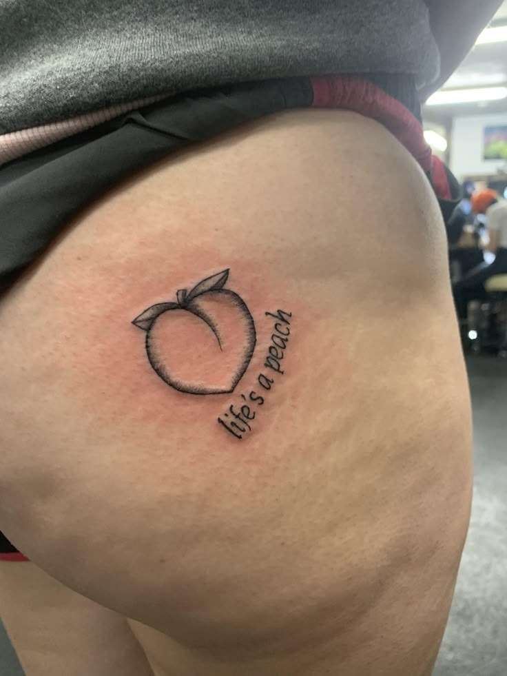 Delicate Cursive Hip Tattoo Tattoo Design