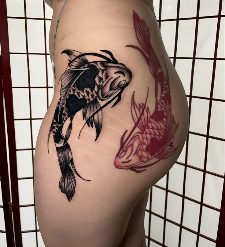 Playboy Bunny and Hearts Butt Tattoo Tattoo Design