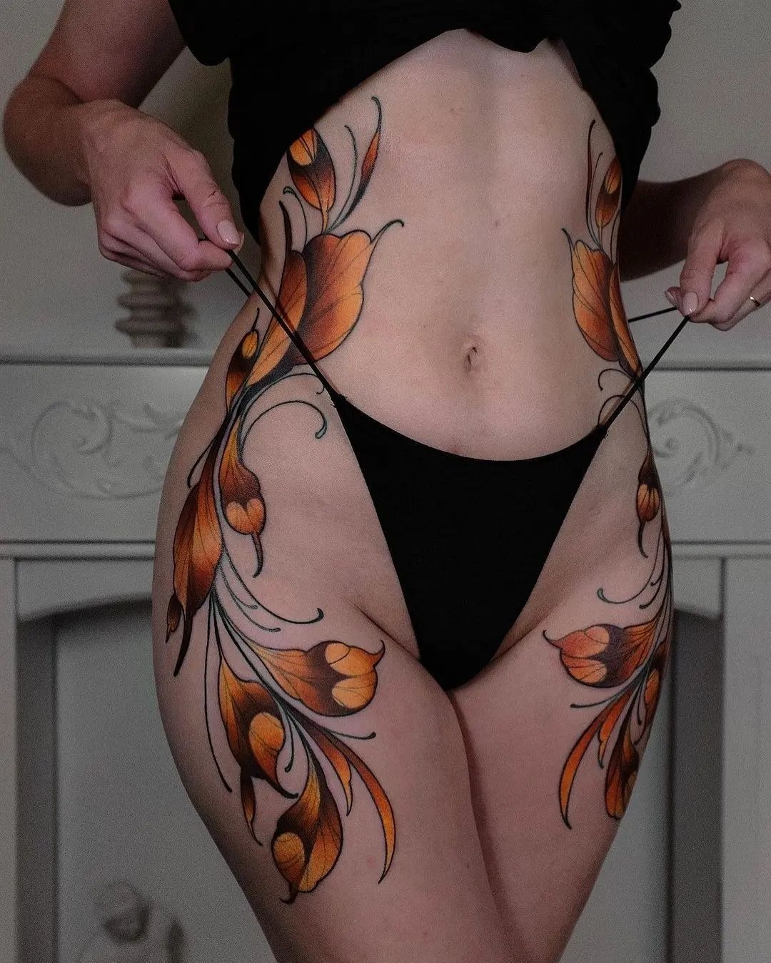 Pretty Poison Butterfly Butt Tattoo Tattoo Design