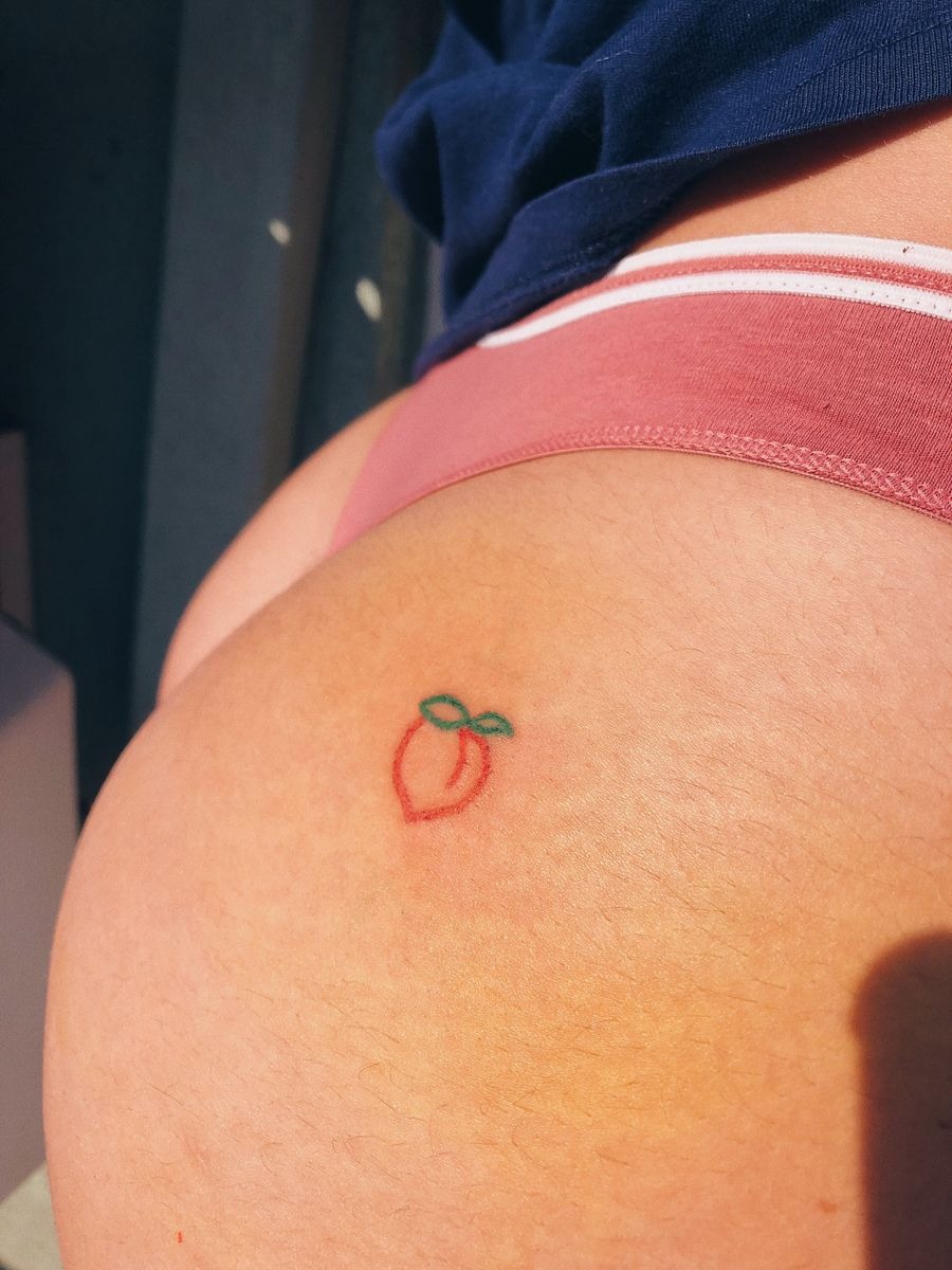 Tiny Initial Butt Tattoo Tattoo Design
