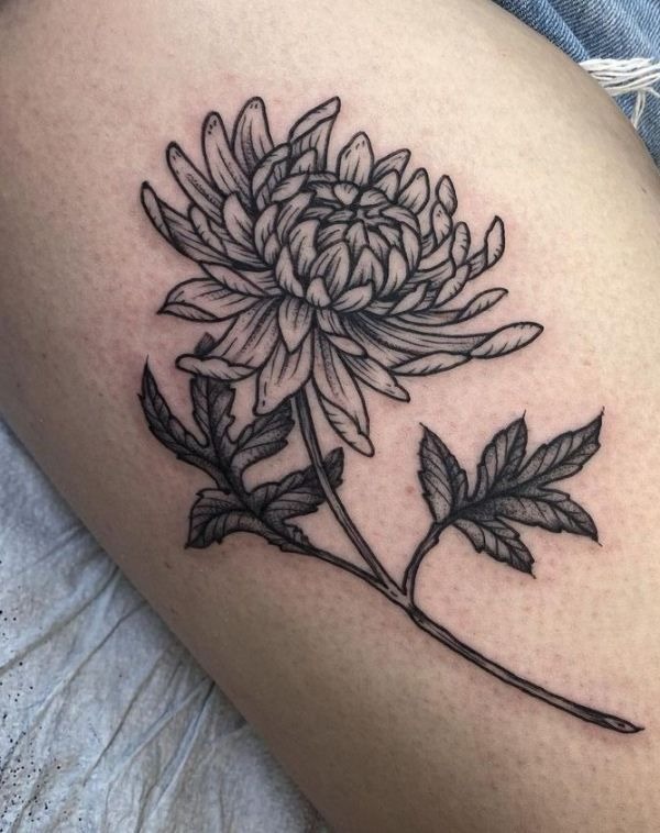 Fineline Botanical Elegance Tattoo Design